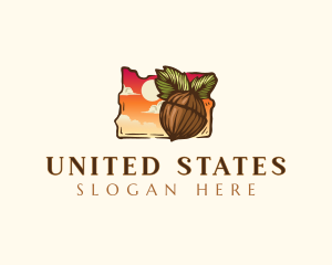 Oregon Hazelnut Farming logo design