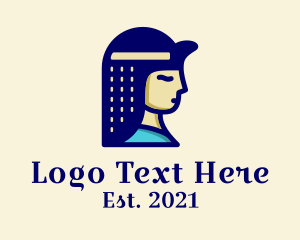 Egyptian - Beautiful Egyptian Maiden logo design