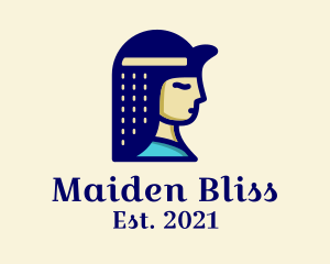 Maiden - Beautiful Egyptian Maiden logo design