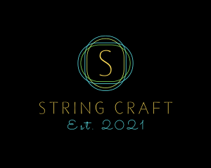 String - Neon Bar Studio logo design