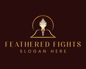 Feather Quill Pen logo design