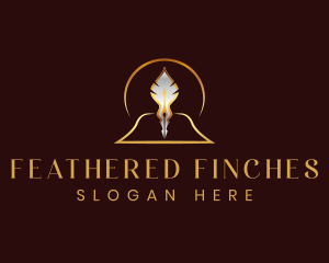 Feather Quill Pen logo design