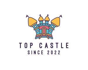 Inflatable Preschool Castle logo design