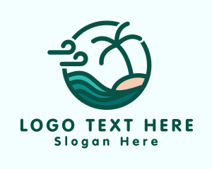 Summer Beach Island Logo