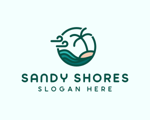 Summer Beach Island logo design