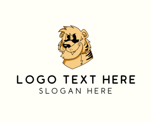 Tiger Head - Wild Tiger Zoo logo design