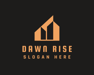 Orange Urban Building  logo design