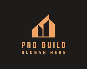 Orange Urban Building  logo design