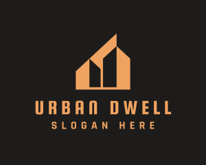 Orange Urban Building  logo design