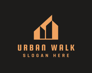 Orange Urban Building  logo design