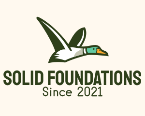 Swan - Wild Flying Duck logo design