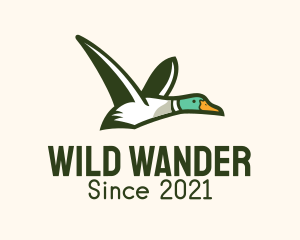 Wild Flying Duck logo design