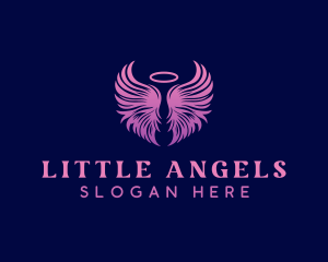 Spiritual Halo Wings logo design