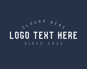 Wordmark - Retro Generic Brand logo design