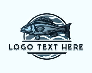 Waves - Ocean Fish Seafood logo design