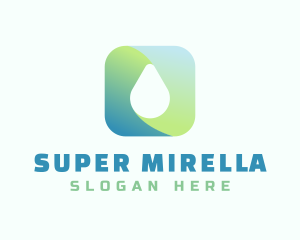 Gradient Water Drop Logo