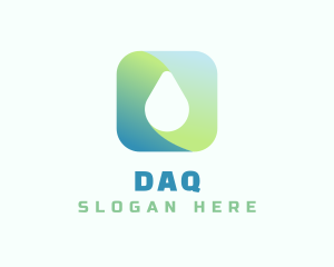 Gradient Water Drop Logo