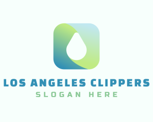 Purified - Gradient Water Drop logo design