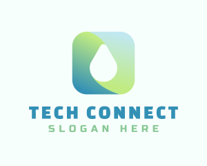 Sanitizer - Gradient Water Drop logo design