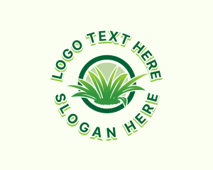 Turf - Grass Leaf Landscaping logo design