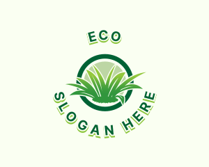 Lawn Maintenance - Grass Leaf Landscaping logo design