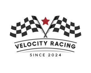 Motorsports - Racing Flag Automotive logo design