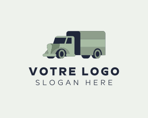 Cargo Forwarding Truck Logo
