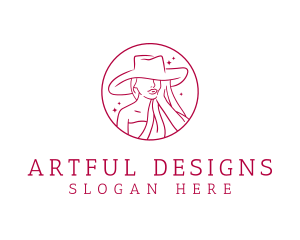 Fashion Hat Beauty  logo design