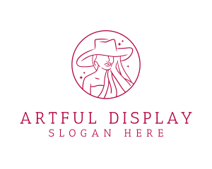 Fashion Hat Beauty  logo design