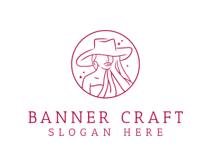 Fashion Hat Beauty  logo design