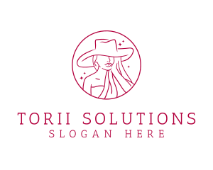 Fashion Hat Beauty  logo design