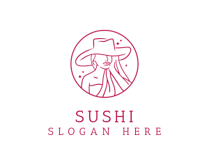 Fashion Hat Beauty  logo design