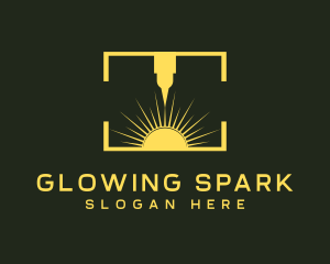 Industrial Laser Spark logo design