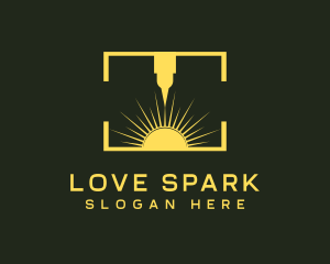 Industrial Laser Spark logo design