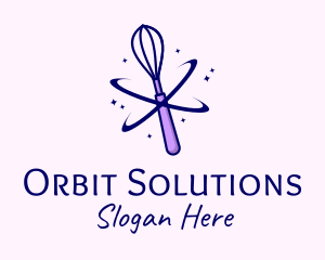 Starry Whisk Orbit logo design