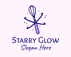 Starry Whisk Orbit logo design