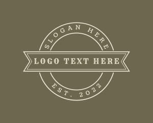 Texas - Circular Cowboy Banner logo design