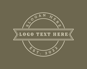 Circular Cowboy Banner Logo