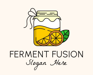 Natural Fermented Lemon  logo design