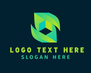 3d Printing - Generic Cube Letter S logo design