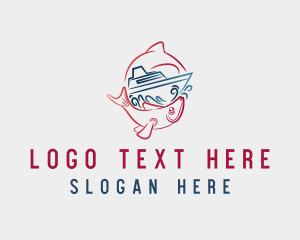 Sail - Red Fish Boating logo design