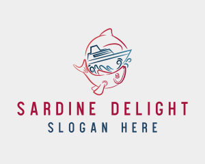 Red Fish Boating logo design