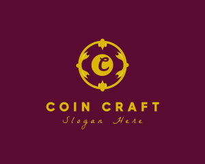 Ornate Gothic Coin logo design