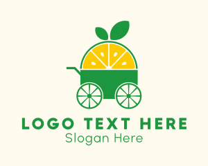 Healthy Food - Lime Juice Cart logo design