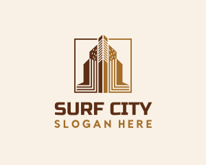 City Building Skyscraper Property logo design