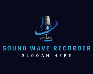 Microphone Mic Recording logo design