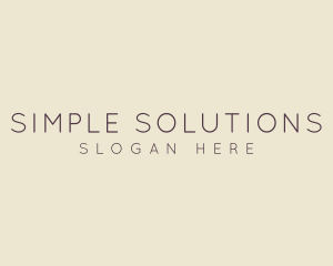 Generic Simple Feminine Business logo design