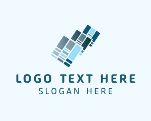 Agency - Blue Geometric Business logo design
