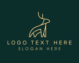 Luxe - Golden Deer Company logo design