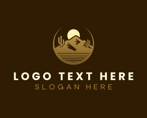 Sand - Travel Desert Mountain logo design